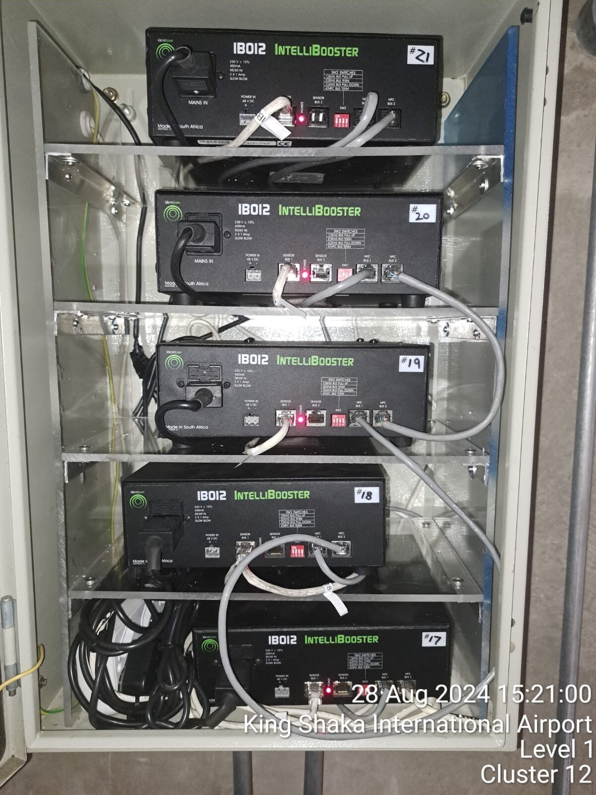 Power and UPS battery cabinet wired by Fibretech
